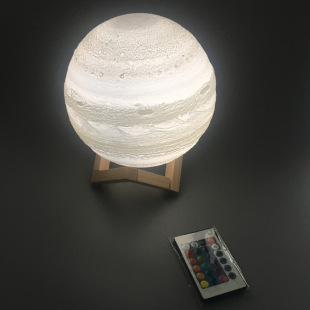 月球灯月亮灯3D打印木星灯亚马逊爆款3D月亮灯定制创意发光小夜灯