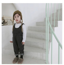 Bé trai mùa thu 2018 Hàn Quốc cho bé gái dây đeo quần denim trẻ em nhỏ 3-8 tuổi Quần yếm