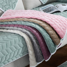 New pha lê nổ mô hình mùa đông nhung bông màu rắn bông cửa sổ sofa đệm và bộ sản phẩm sofa tatami bán thành khăn Đệm / sofa đệm