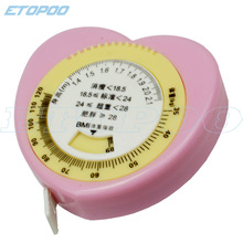 Etopoo chất lượng 1.5MM mini BMI tình yêu thước đo thước đo sức khỏe Thước dây