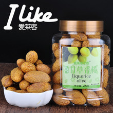 Bán buôn Hồng Kông nhập khẩu không thực phẩm Ai Laike cam thảo Xianglan 200g đóng hộp khai vị tiêu hóa kẹo trái cây sấy khô trái cây sấy khô Ô liu