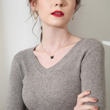 Áo len cổ lọ 2019V nữ phiên bản Hàn Quốc của set đồ dài tay mùa thu và dệt kim chạm đáy áo len ngắn bó sát Áo len bên trong