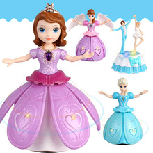 Bán chạy nhất cho trẻ em múa điện công chúa 360 độ xoay nhẹ nhạc hồng ngoại lan rộng đồ chơi 954 Búp bê điện
