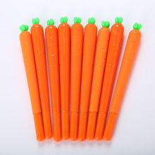 Sáng tạo phim hoạt hình mô phỏng cà rốt gel bút dễ thương học văn phòng phẩm nước bút kim văn phòng bút màu đen Bút quảng cáo