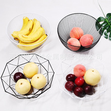 Nordic Sắt ins đơn giản giỏ trái cây rỗng giỏ lưu trữ sáng tạo nhà phòng khách bàn cà phê bát trái cây đĩa trái cây Bát trái cây