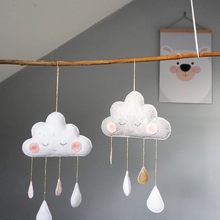 Một thế hệ của trang trí nội thất lều trẻ em Bắc Âu đám mây cảm thấy hạt mưa trang trí phòng trẻ em Tường / tường