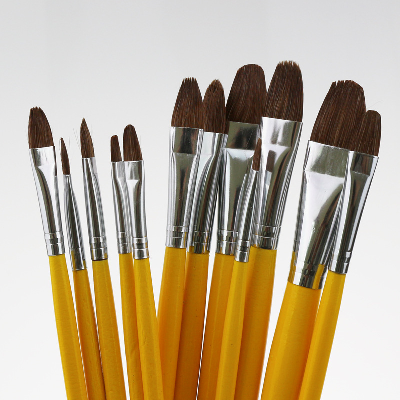 凡高826狼毫油画笔 6支套装画笔 丙烯画笔 绘画彩绘笔 可贴牌定制