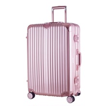 Khung nhôm hợp kim hình que que 26 inch vali hành lý phổ bánh xe mật khẩu hộp 29 inch vàng hồng hộp cứng Vali nóng