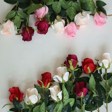 gậy dài hoa hồng hoa nhân tạo Các nhà sản xuất phần mềm trang trí nhà đám cưới đường dẫn tường hoa cầm hoa hoa giả MW41106 Cầm hoa