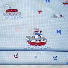 Cotton twill in mẫu giáo hoạt hình vải giường bé vải bán buôn rộng 1,6 mét hải lý mơ Bộ đồ giường vải