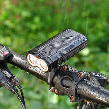 Đèn pha xe đạp T6 làm nổi bật sạc USB đèn đi xe đạp Đèn núi xe đạp chống nước sạc chói Đèn xe đạp