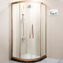 Hoa hồng vàng phòng tắm phân vùng phòng tắm hình vòng cung hình quạt tắm kính cửa phòng tắm vòi sen phòng tắm tùy chỉnh phân vùng phòng tắm Phòng tắm tùy chỉnh
