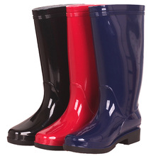 Giày đi mưa nữ ống cao Nhà máy trực tiếp tại chỗ Giày chống mưa PVC Giày cao cổ nữ chống trượt Giày đi mưa