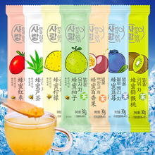 Hàn Quốc tình yêu trà trái cây mật ong túi nhỏ 30g / gói mứt số lượng lớn bán buôn mùa hè nước lạnh pha trà trái cây Pha chế đồ uống