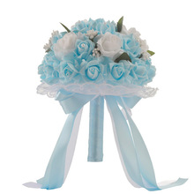 nguồn cung cấp đám cưới châu Âu và Mỹ đám cưới cô dâu cầm một bó hoa bán buôn Hàn Quốc mô phỏng PE bọt cưới cầm hoa Cầm hoa