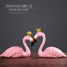 Vua ins nữ hoàng nhựa đồ trang trí flamingo sáng tạo phụ kiện nhà phòng khách tủ TV Couple trí Quà sinh viên
