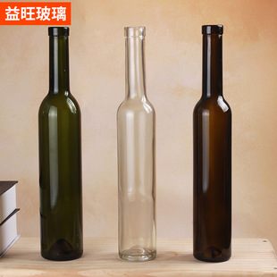 批发玻璃透明红酒瓶 墨绿透明棕色葡萄酒瓶 高白料果酒空瓶子