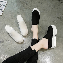 Giày cao gót mới 2019 dành cho nữ giày cao gót đế dày đế dày Ôn Châu mùa xuân và mùa thu Hàn Quốc của bộ giày đế bằng một thế hệ Giày cao
