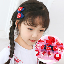 韩版新款儿童发饰套装卡通盒装发夹边夹小女孩头饰生日礼物 批发