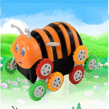 Little bee xe tải điện đóng thế xe cộ lộn xộn 12 vòng bánh xe trẻ em trên đồ chơi lật xe ong Mô hình mô phỏng