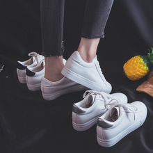 Giày trắng nữ tăng xuân 2018 mới dành cho sinh viên Hàn Quốc hoang dã giày đế bệt đế bệt DDOO6823 Giày cao
