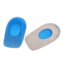 Pu đai vải nửa pad gót đàn hồi hấp thụ sốc thoải mái mềm gót chân pad bảo vệ Miếng dán gót