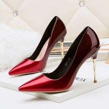 1128-1 Thời trang Hàn Quốc nhọn giày cao gót hộp đêm Giày nữ gợi cảm stiletto gradient màu chuyên nghiệp Giày nữ OL Giày cao gót
