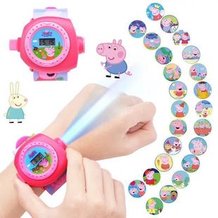 抖音24种小猪佩奇投影手表 玩具多种投影抖音社会人同款投影手表