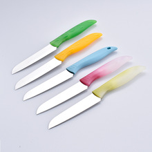 Dao nhà sản xuất thép không gỉ trái cây dao kẹo màu gọt dao mini vành đai dao đặt dao cầm tay Dao và kéo