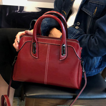 Túi xách nữ 2019 mới khâu túi xách da túi đeo vai thời trang Châu Âu và túi xách da phong cách Hoa Kỳ Túi xách thời trang