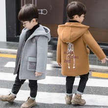Áo len bé trai mùa đông 2018 thu đông mới Trẻ em Hàn Quốc trẻ em lớn áo len dày lông thủy triều Áo khoác len