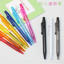 10CM bút bi nhỏ giá đỗ nhỏ mầm bút ghi chú đơn giản nhựa mờ que nhỏ bên nhảy bút Bút bi