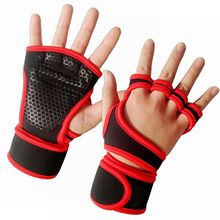 LOGO tùy chỉnh găng tay tập thể dục thiết bị đeo tay silicone chăm sóc chống dính cọ nửa ngón tay găng tay cử tạ Găng tay đi xe đạp