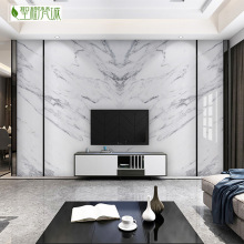 Nhiệt độ cao vi tinh thể TV nền tường gạch đá cẩm thạch phòng khách hiện đại tối giản đá xâm nhập phiến đá trắng Gạch lát sàn trong nhà