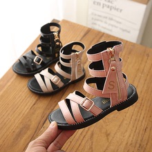 Giày sandal nữ mùa hè 2019 phiên bản Hàn Quốc sự trợ giúp của giày công chúa hoang dã Giày đế xuồng mềm mại với giày đế bệt hở mũi Dép trẻ em