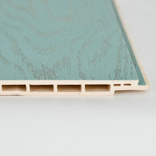 Tre sợi tích hợp bảng điều khiển trang trí nội thất trần gỗ nhựa sinh thái nhà máy gỗ PVC trực tiếp bán buôn Bảng dây trang trí