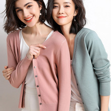 Áo len mùa xuân 2019 áo len nữ phiên bản Hàn Quốc của áo khoác mỏng kẹo len áo len cashmere Áo len nữ