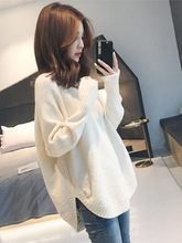 2018 phiên bản Hàn Quốc mới của áo cổ chữ V tách rời áo len dài tay áo thun nữ thông thường áo len Áo len nữ
