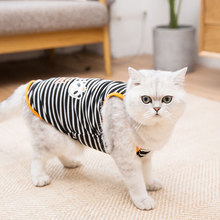 Quần áo mèo con màu đỏ mèo thương hiệu mèo thủy triều mùa xuân và mùa hè mỏng phần vest dễ thương kiểu Anh ngắn mùa xuân và mùa thu mèo xanh mùa hè Trang phục mèo