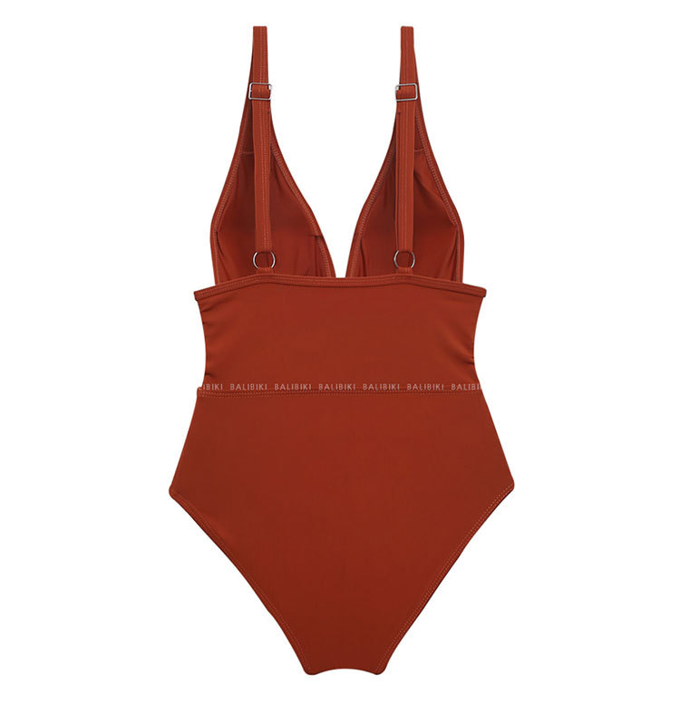 sexy conservative triangle one-piece swimsuit NSHL32982