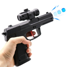 Nhà máy trực tiếp mô phỏng súng nước súng nổ súng lục trẻ em món quà gian hàng đồ chơi hướng dẫn sử dụng súng lục nổ Đồ chơi súng điện