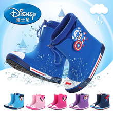Giày trẻ em Disney đi mưa cho bé trai Giày ống nước cho bé phim hoạt hình thời trang ống ngắn chống trượt Giày nữ Giày đi mưa