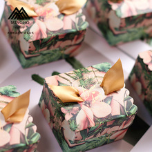 Sáng tạo đám cưới cung cấp hộp vuông kẹo Trung Quốc hộp kẹo cưới túi kẹo cưới châu Âu Hộp kẹo