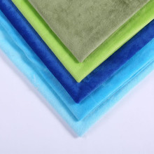 Nhà dệt vải pha lê siêu mềm quần áo vải đổ vải nhung một mặt nhung nhà ngắn đồ chơi vải sang trọng Flannel