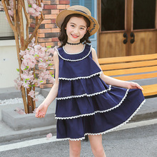 Váy bé gái mùa hè 2019 mới cho bé váy công chúa phiên bản Hàn Quốc của bé trai công chúa nước ngoài váy đầm đi biển Váy trẻ em