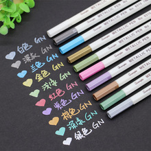 Chính hãng Guangna 6510 Bút kim loại màu đa năng Bút ảnh bút ký bút màu đen tông đặc biệt bút 10 màu Điểm đánh dấu
