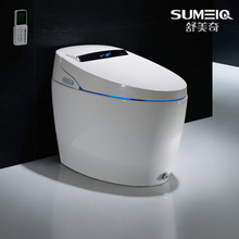 Tự động thông minh một mảnh đá vệ sinh tự động xả nước Bể khử mùi bồn cầu thông minh nóng Nắp bồn cầu thông minh