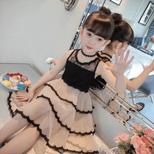 2019 cô gái mới ăn mặc bé trai công chúa váy cô gái váy ren tay áo Liuyi trình diễn quần áo Váy trẻ em