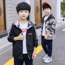 Áo trẻ em mùa xuân 2019 cho bé trai lớn áo gió hai mặt cho bé trai mùa xuân và áo khoác mùa thu phiên bản Hàn Quốc Áo gió