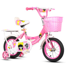Xe đạp trẻ em nữ 12 inch 14 inch 16 inch Xe đạp trẻ em có tựa lưng Xe công chúa 2-10 tuổi bán buôn Xe đạp trẻ em